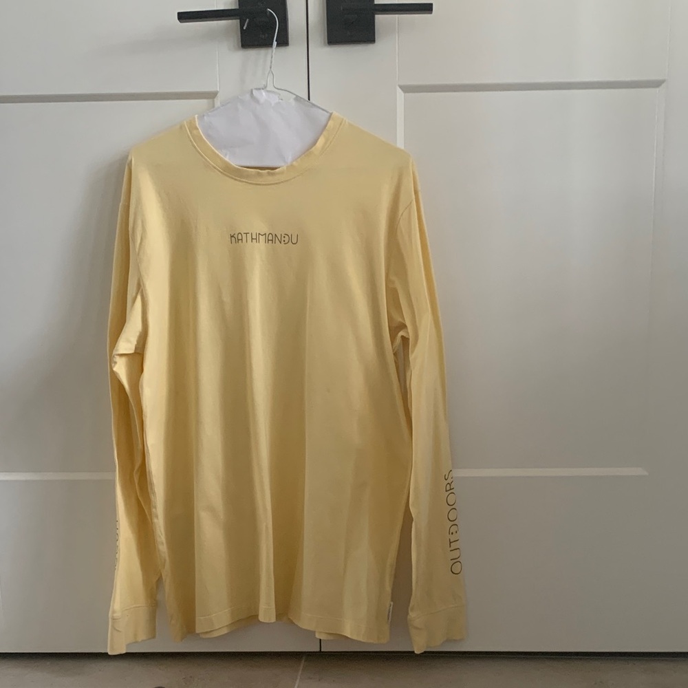 Kathmandu Men's Soft Yellow Long Sleeve Tee